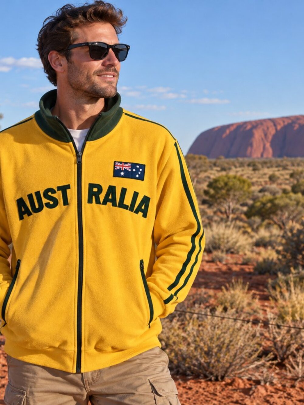 Mens Australia Zip-Up Jacket - MEDIUM